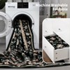 Modern Washable Area Rug for Living Room, Vintage Floral Carpet with Non Slip Backing, Low Pile Stain Resistant Floor Mat for Dorm - 4 of 4