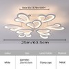 HBEZON Semi-Flush Mount Ceiling Light with Remote, Dimmable 3-Mode Color Light Fixture for Bedroom, Living Room, Kitchen, Indoor - 2 of 4