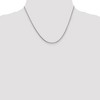 Black Bow Jewelry 1.25mm 14k White Gold Solid Franco Chain Necklace - 2 of 4