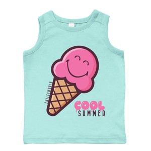 The Juniper Shop SmileyWorld Cool Summer Ice Cream Pink Toddler Tank - 1 of 4