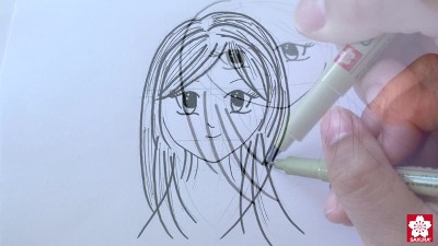 Sakura Pigma Sensei Manga Drawing Kit - Archival Black Ink Pens with Pencil  & Eraser - Pens for Drawing Manga, Cartoon, & More - Assorted Nib Sizes 