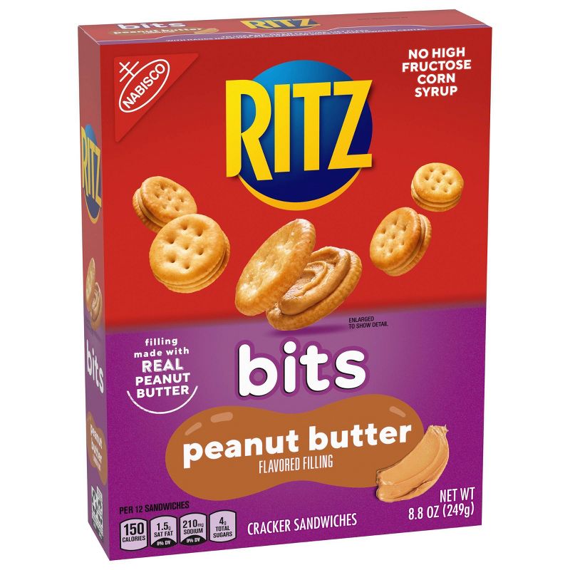 Ritz Bits Cracker Sandwiches with Peanut Butter - 8.8oz, 6 of 12