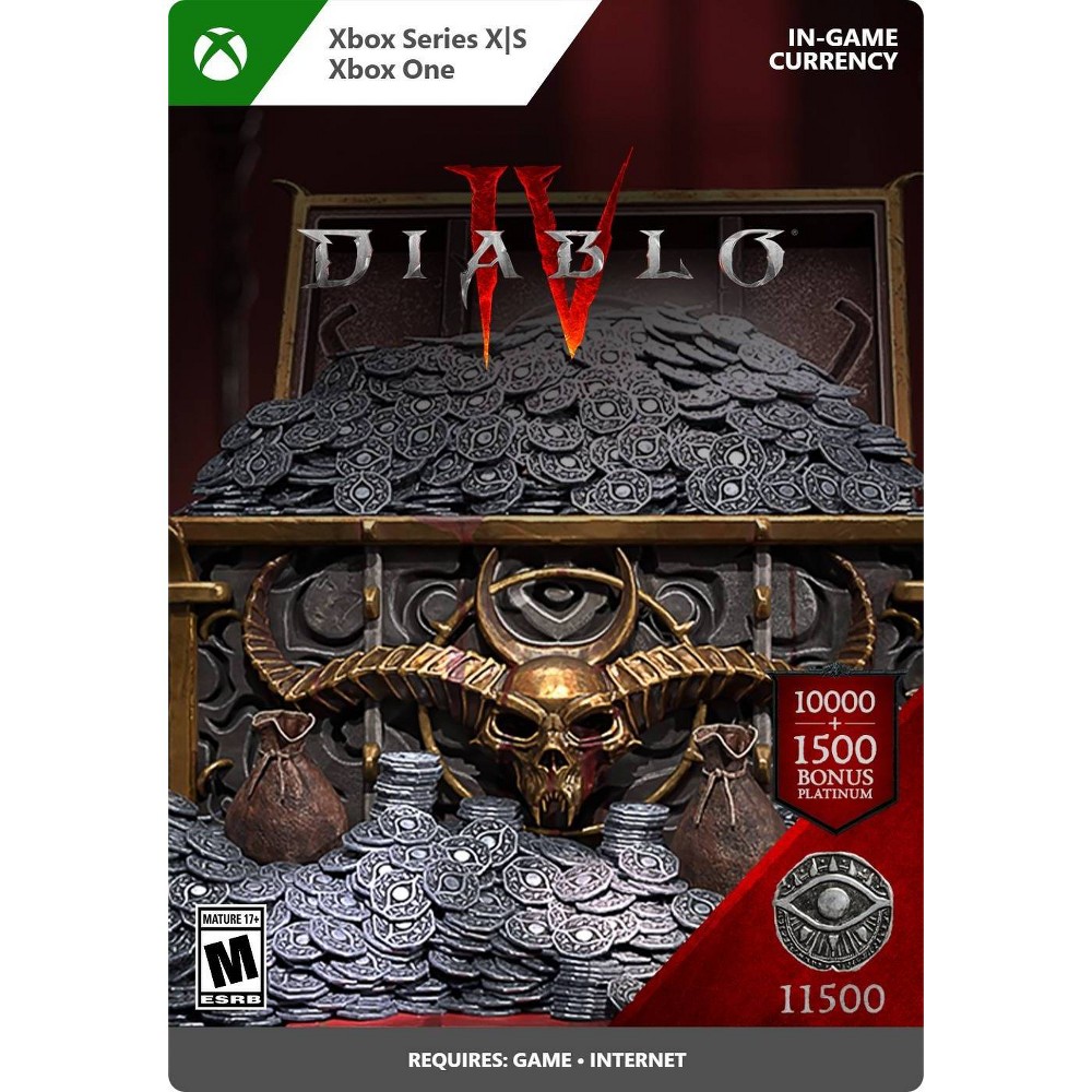 Photos - Console Accessory Microsoft Diablo IV 11,500 Platinum - Xbox Series X|S/Xbox One  (Digital)