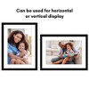Americanflat 16x22 Picture Frame with Polished Plexiglass, Use as 12x18 Frame with Mat or 16x22 Frame Without Mat, Epic Collection, Black - 4 of 4