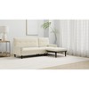 TiramisuBest Grey 2-Seater Sofa Sleeper with Recline Function, Modern Fabric Loveseat Convertible Couch Bed, Sofa for Living & Apartment - 4 of 4