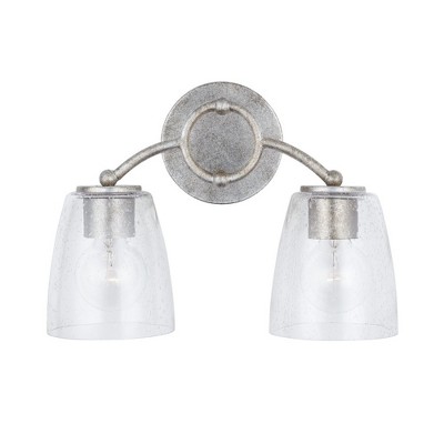 Capital Lighting Oran 2 - Light Vanity in  Antique Silver