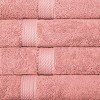 Luxury Cotton Heavyweight Ultra-Plush Hand Towel Set of 4 by Blue Nile Mills - 3 of 4