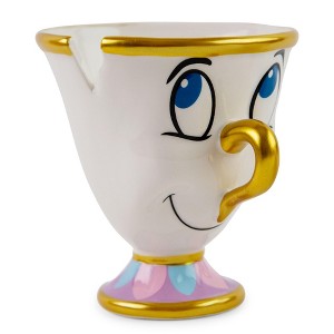 Silver Buffalo Disney Beauty And The Beast Chip Sculpted Ceramic Figural Mug | Holds 20 Ounces - 1 of 4