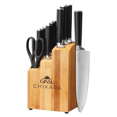 Ginsu Chikara 12pc Bamboo Knife Block Set
