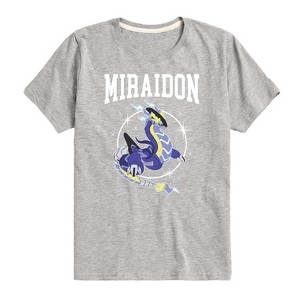 Boys' - Pokémon - Miraidon Collegiate Short Sleeve Graphic T-Shirt - 1 of 4
