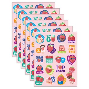Teacher Created Resources® Strawberry Smelly Stickers, 114 Per Pack, 6 Packs - 1 of 4