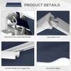 Sapphtopaz 10' x 8' Retractable Awning Manual Patio Awnings Sunshade Shelter UV & Water-Resistant with Manual Crank Handle - 2 of 4