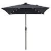 Sonkuki 6.5 FT LED Square Outdoor Patio Umbrella Market Table Umbrella - 2 of 4
