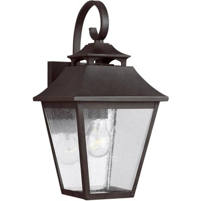 Generation Lighting Galena 16" High Sable Steel Outdoor Wall Light