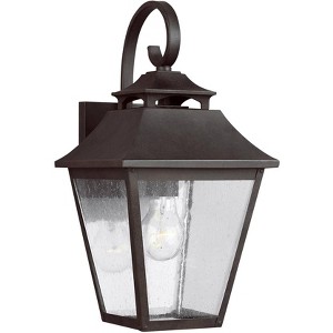 Generation Lighting Galena 16" High Sable Steel Outdoor Wall Light - 1 of 4