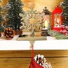 6 Christmas Stocking Holders Christmas snowflake shapes Mantel Fireplace Xmas Party and Home Decoration - 4 of 4