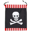 Blue Panda 12 Pack Pirate Skull Drawstring Pouches, Party Favor Gift Goodie Bags for Kids Birthday Treat, Party Supplies, 12 x 10 in - 4 of 4