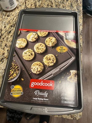 Good Cook Nonstick Cookie Sheet, Large 17 inch x 11 inch, 2 Pack, Size: 11 inch x 17 inch, 07675304022802