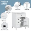 24" Bathroom Vanity with Sink Combo Set, Bathroom Storage Cabinet with 3 Drawers and a Tip-Out Drawer - 4 of 4