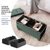 StorageBud Storage Ottoman for Bedroom End of Bed, Velvet Storage Bench, Large Storage Ottoman Bench, Entryway Bench with Storage - 4 of 4