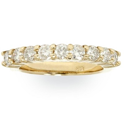 Pompeii3 1ct Diamond Wedding Ring 14K Yellow Gold Ring Band