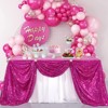 Wikineon Rectangle Fuchsia Sequin Tablecloth Glitter Tablecloth Wedding Party Sequence Table Cloth for Christmas 60x102-Inch - 2 of 4