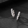 Pure Collection by Ross-Simons 0.15 ct. t.w. Bezel-Set Diamond Huggie Hoop Earrings in Sterling Silver - 2 of 4