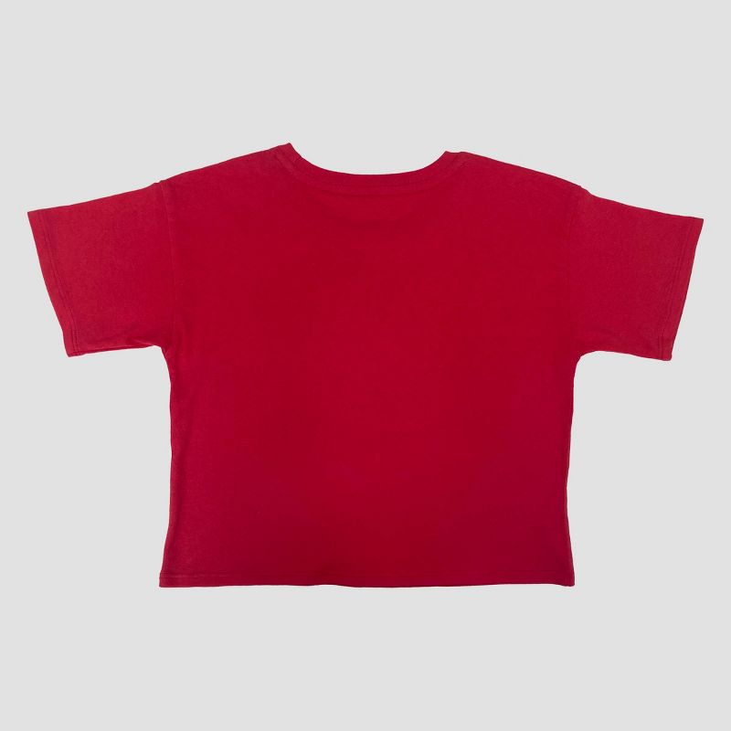 Girls&#39; Hello Kitty Rhinestone Short Sleeve Graphic T-Shirt - Red, 2 of 4