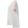 Memoi Women's Cotton Blend Lace Trim Short Sleeve Top and Pants Sleep Set - 3 of 4