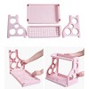 Multifunctional 2 Layer Storage Rack for Kitchen Sauces Knife Organize Pink Double Layer - 4 of 4