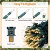 Garvee 400 Counts 106Ft Lights, 4 Sets of 100 Mini Lights 26.5 Feet String Lights with Replace Fuse and Bulb(Warm White) - 2 of 4