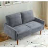 CAVINAS Modern & Vintage Loveseat Sofa, Velvet Upholstered 2 Seater Sofa Couch with Sleek Design, for Home, Apartment or Office - 4 of 4