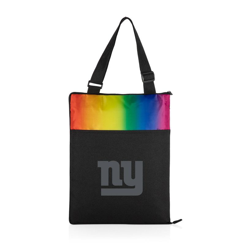 NFL New York Giants Vista Outdoor Picnic Blanket &#38; Tote - Rainbow/Black, 1 of 6