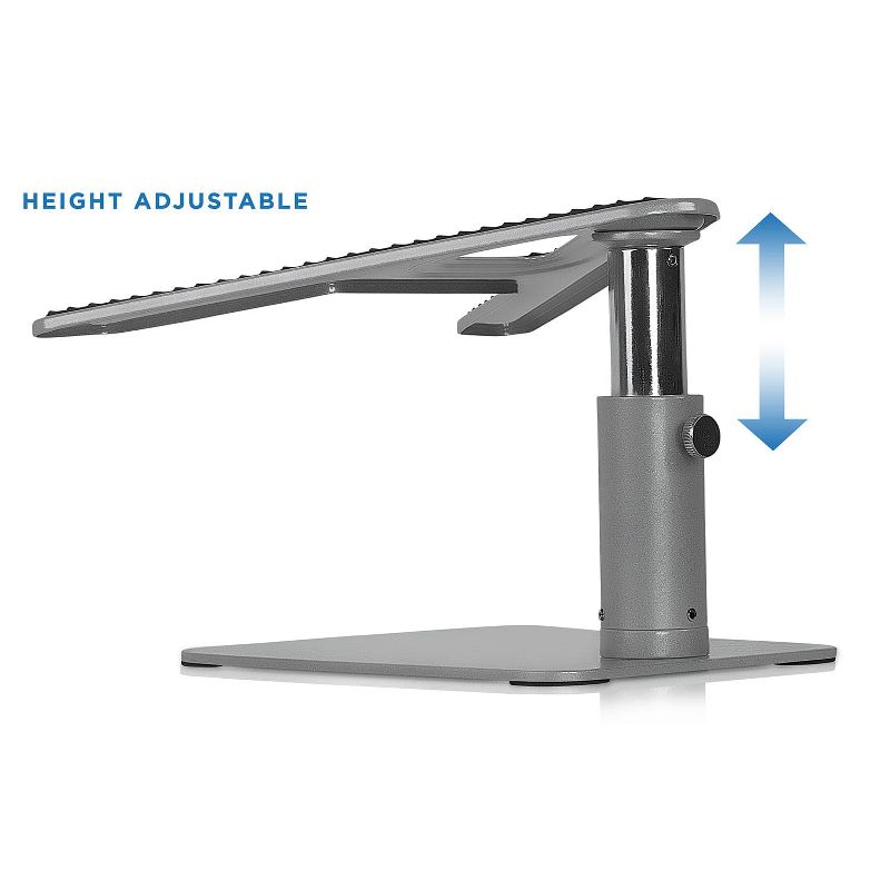 Mount-It! Height Adjustable Laptop Stand For Desk | Properly Positions Head, Neck, Back & Wrists to Reduce Aches While Working | No Assembly Required, 4 of 8