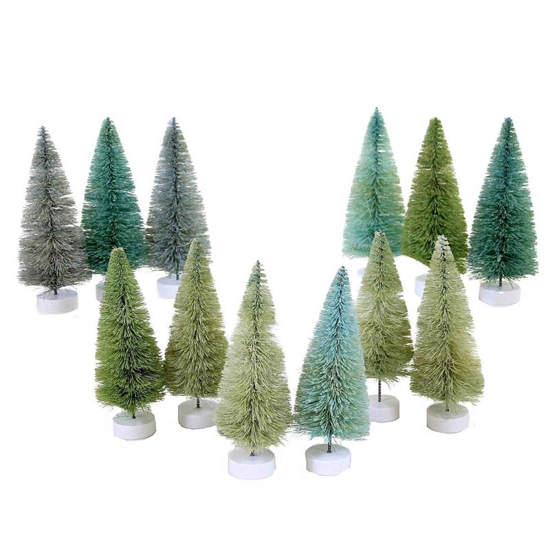 Christmas Winter Green Trees Set 12 Cody Foster  -  Decorative Figurines, 2 of 4
