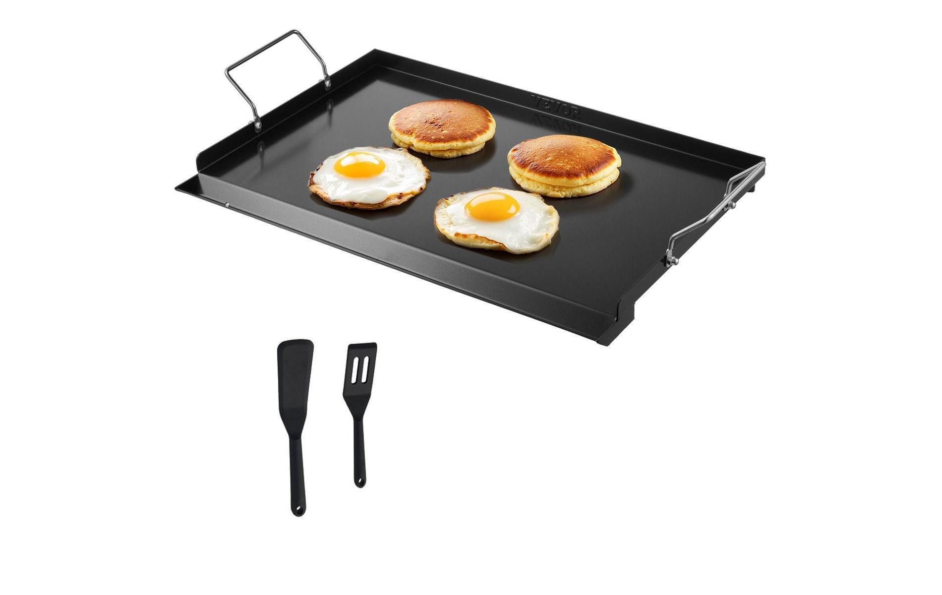 Carbon Steel Griddle 24 x 16 Inch Flat Top Grill Plate for BBQ Gas Grill Camping