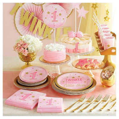 One Little Star Girl Party Supplies Collection