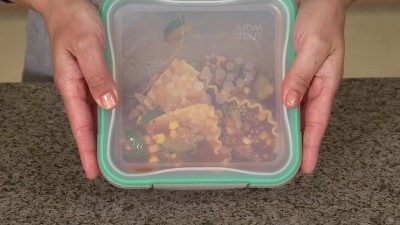 20-Piece Green Plastic Food Storage Container Set with Lockable Lids