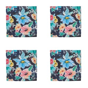 Split P Fleur Floral Blue Napkin Set of 4 - 1 of 4