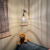TOBILI Rattan Plug in Wall Sconces Wicker Wall Lamp with Plug in Cord Hand Woven Rattan Wall Light Farmhouse - 2 of 4