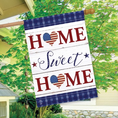 Patriotic Home Sweet Home Double-Sided Polyester Flag