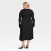 Women's Long Sleeve Twist-Front Midi Dress - A New Day™ - 2 of 3