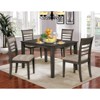 NicBex Dining Table Set for 4 Rectangular Wood Dining Table with 4 Upholstered Chairs for Kitchen - 2 of 4