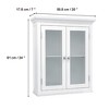 Teamson Home 20" x 24" 2- Door Removable Wall Cabinet, White - 4 of 4