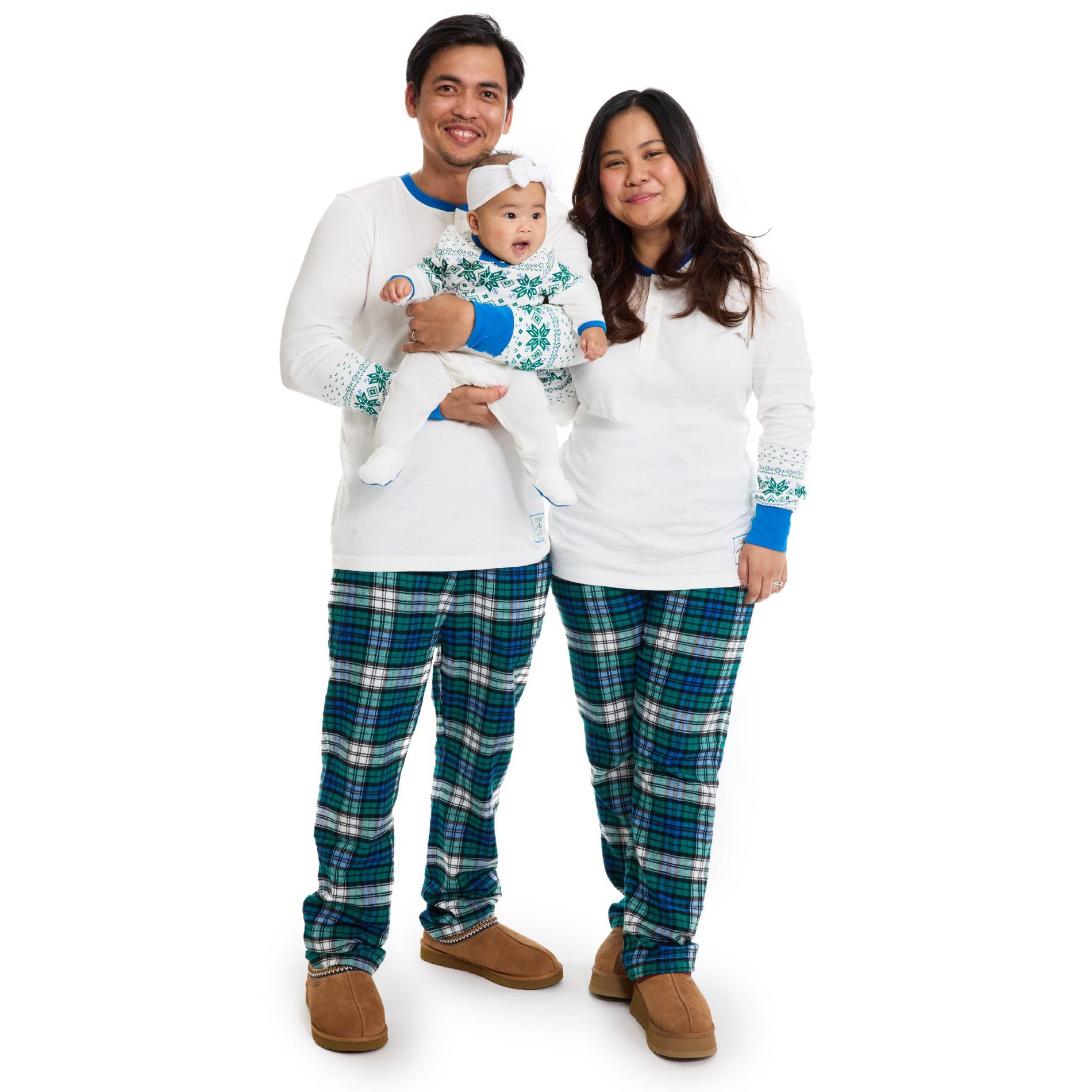 Butterblu FAIR ISLE + FLANNEL Matching Family Christmas Pajamas Gordon Green Fair Isle Flannel 5T