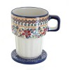 Blue Rose Polish Pottery K131 Manufaktura Large Mug with Lid - 2 of 3
