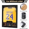MUKE Jersey Display Case with Photo Slots, Jersey Frame with UV-Protection, Black & Gold Pinboards, Shadow Box Frame for Sports Memorabilia - 3 of 4
