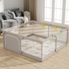 Fodoss Baby Playpen with Mat ，59 x59 In Playpen for Babies and Toddlers, Indoor & Outdoor Activity Center, Safety Baby Fence - 2 of 4