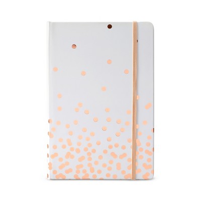 Lined Journal 8.5" x 5.5" Rose Gold Dot - Dabney Lee