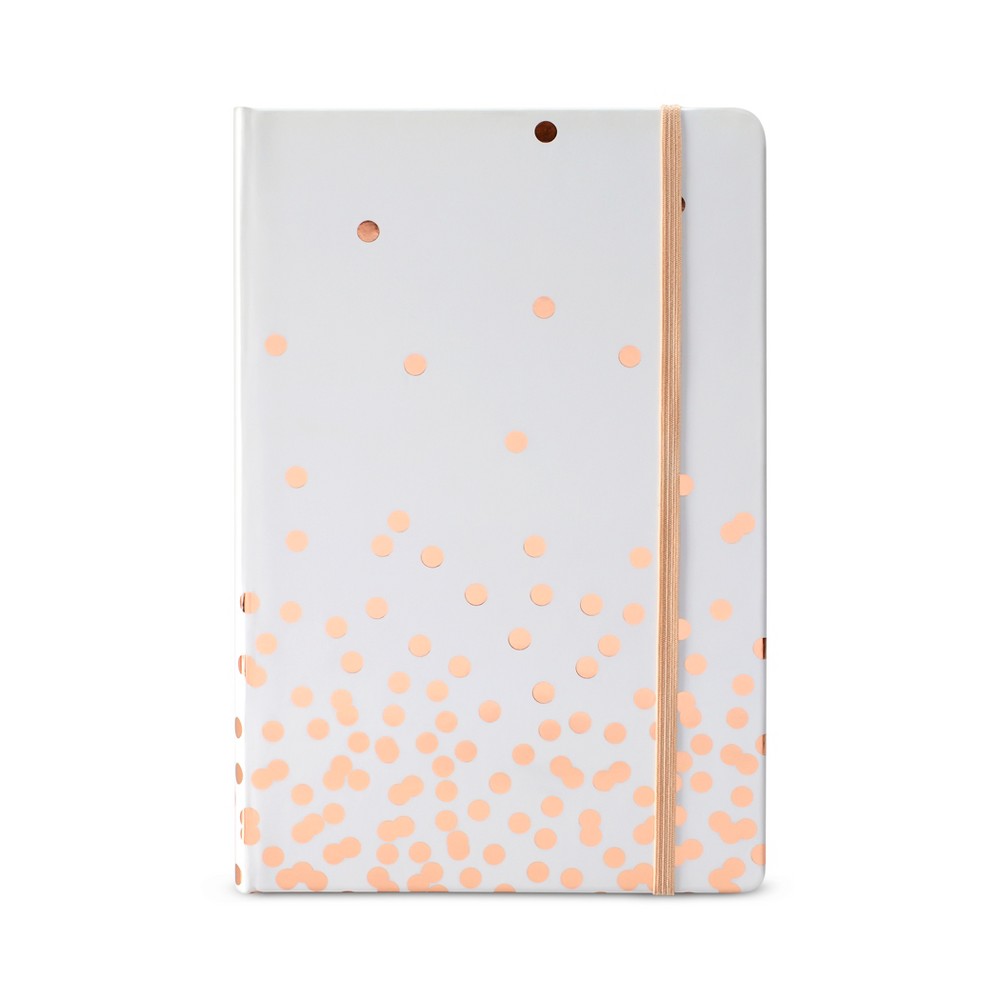 Photos - Notebook Argento Lined Journal 8.5" x 5.5" Rose Gold Dot - Dabney Lee 